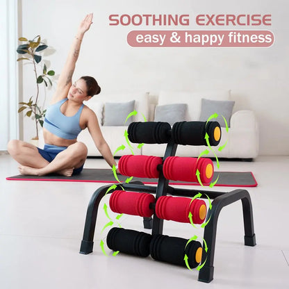 Mini Inversion Table & Glutes Trainer Machine – Waist & Back Exercise Machine with Foam Rollers for Lower Back Strength Training & Relaxation