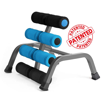 Mini Inversion Table & Glutes Trainer Machine – Waist & Back Exercise Machine with Foam Rollers for Lower Back Strength Training & Relaxation