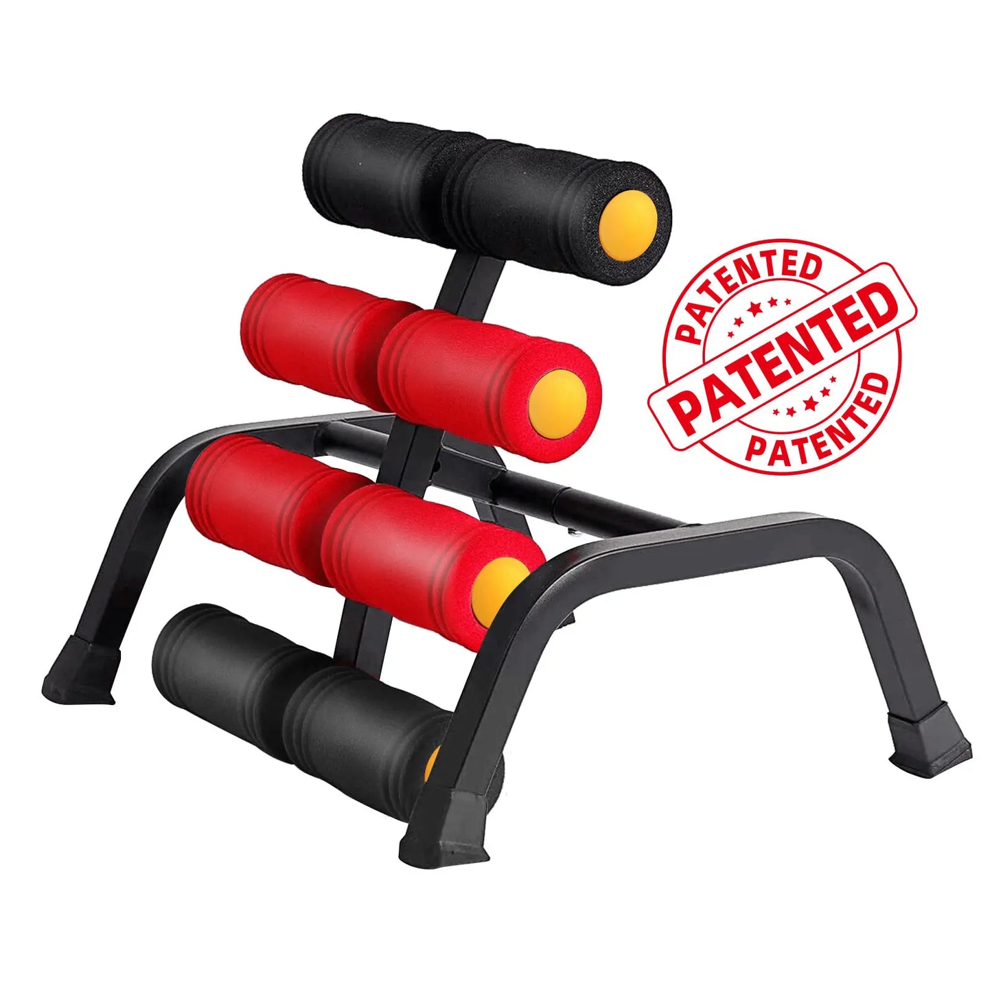 Mini Inversion Table & Glutes Trainer Machine – Waist & Back Exercise Machine with Foam Rollers for Lower Back Strength Training & Relaxation