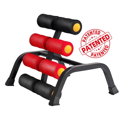 Mini Inversion Table & Glutes Trainer Machine – Waist & Back Exercise Machine with Foam Rollers for Lower Back Strength Training & Relaxation
